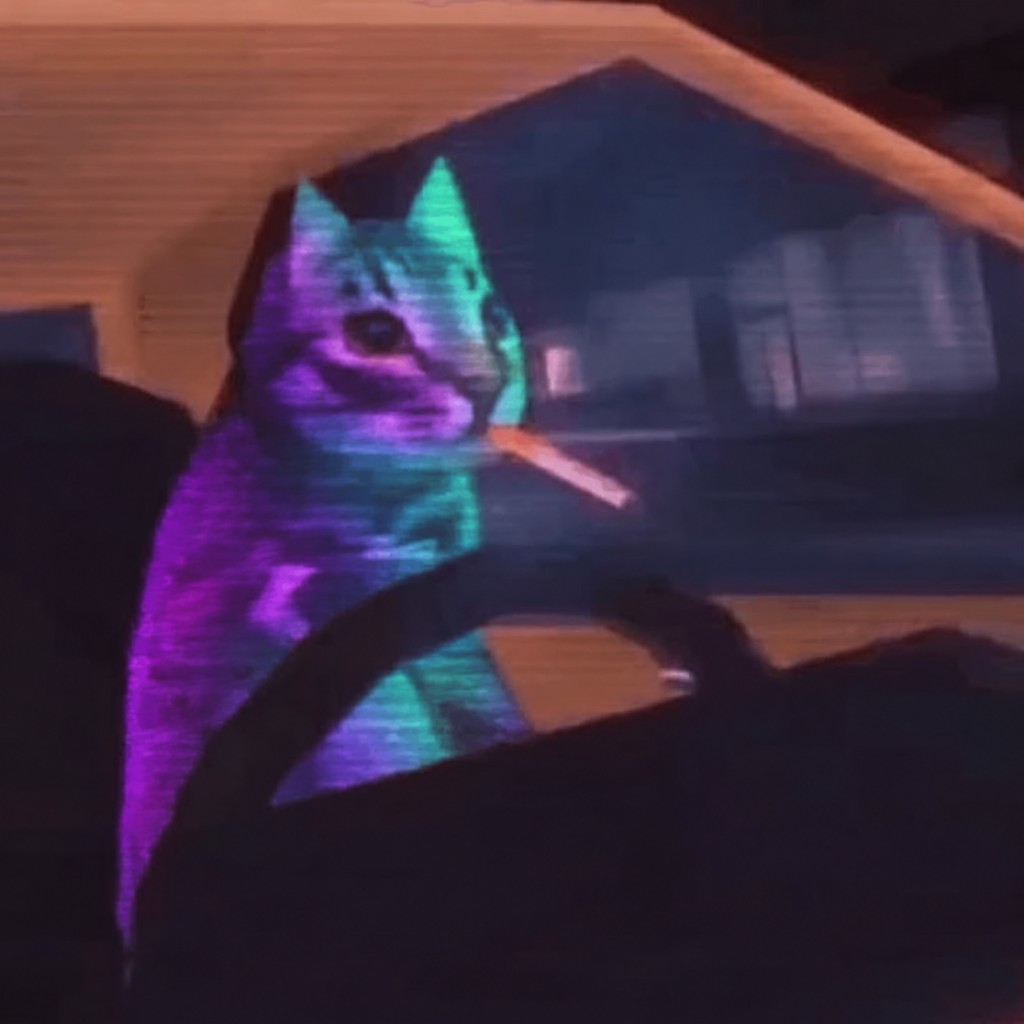 Solana Low Polygon Cat
